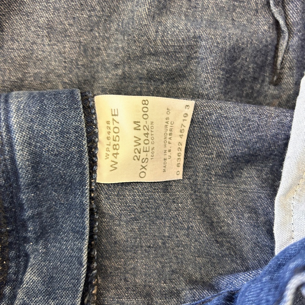 Riders casual 22w medium wash denim maxi dress - Picture 3 of 4
